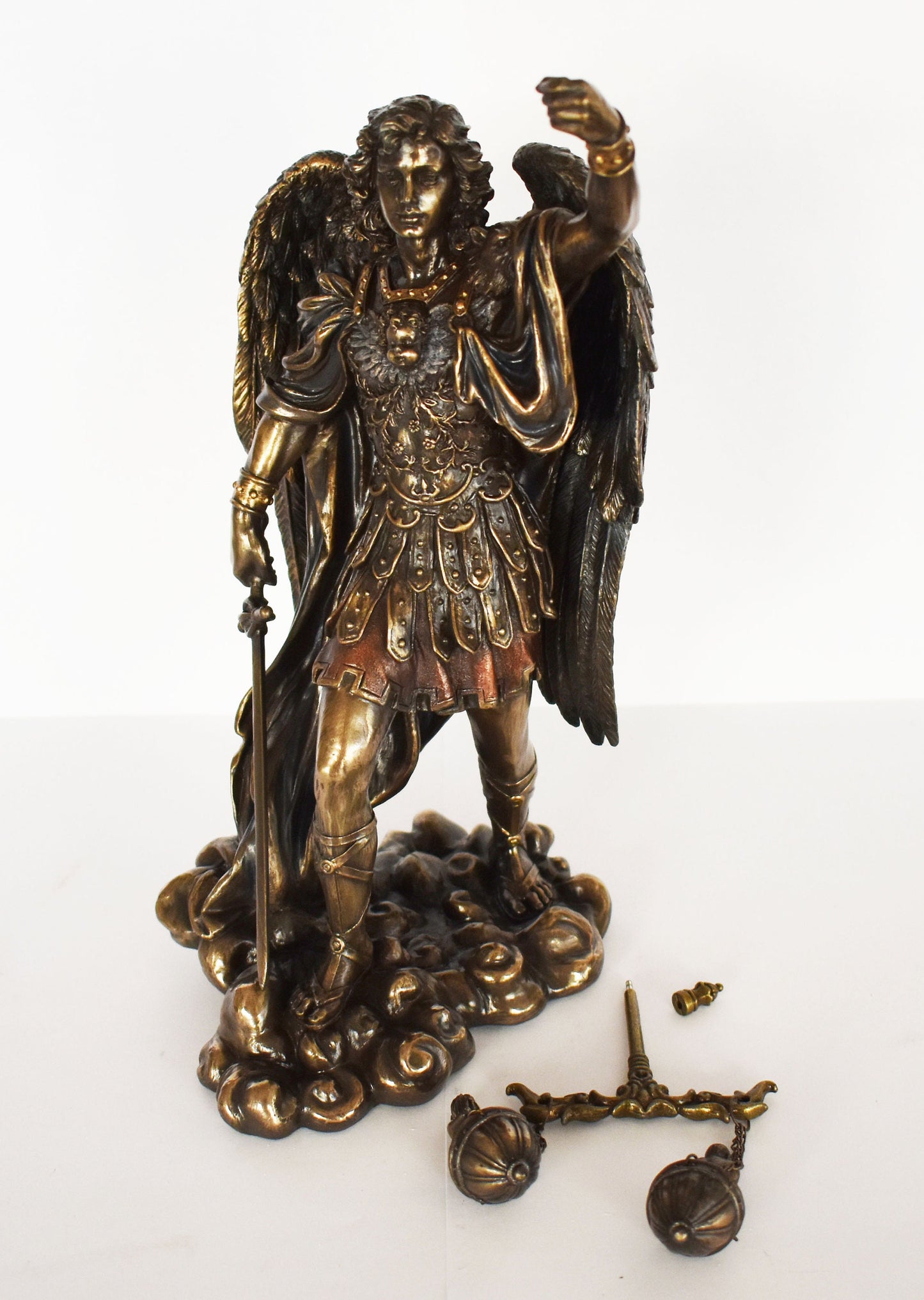 Archangel Michael - Leader of God's Armies against Satan's Forces in the Book of Revelation - Guide - Cold Cast Bronze Resin