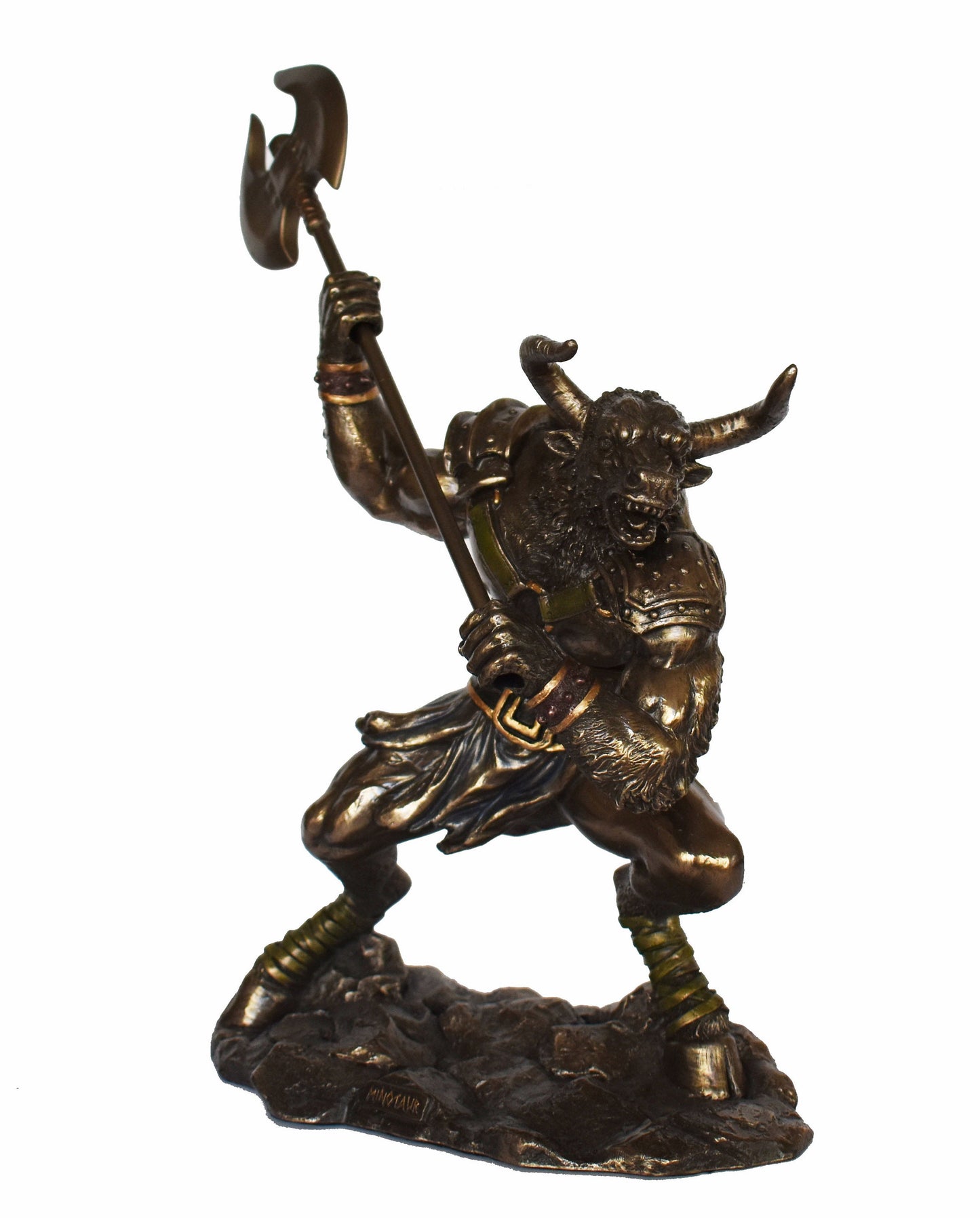 Minotaur - Mythical Creature, Half-Man, Half-Bull - Fierce and Very Strong - Labyrinth, King Minos, Crete, Theseus - Cold Cast Bronze Resin