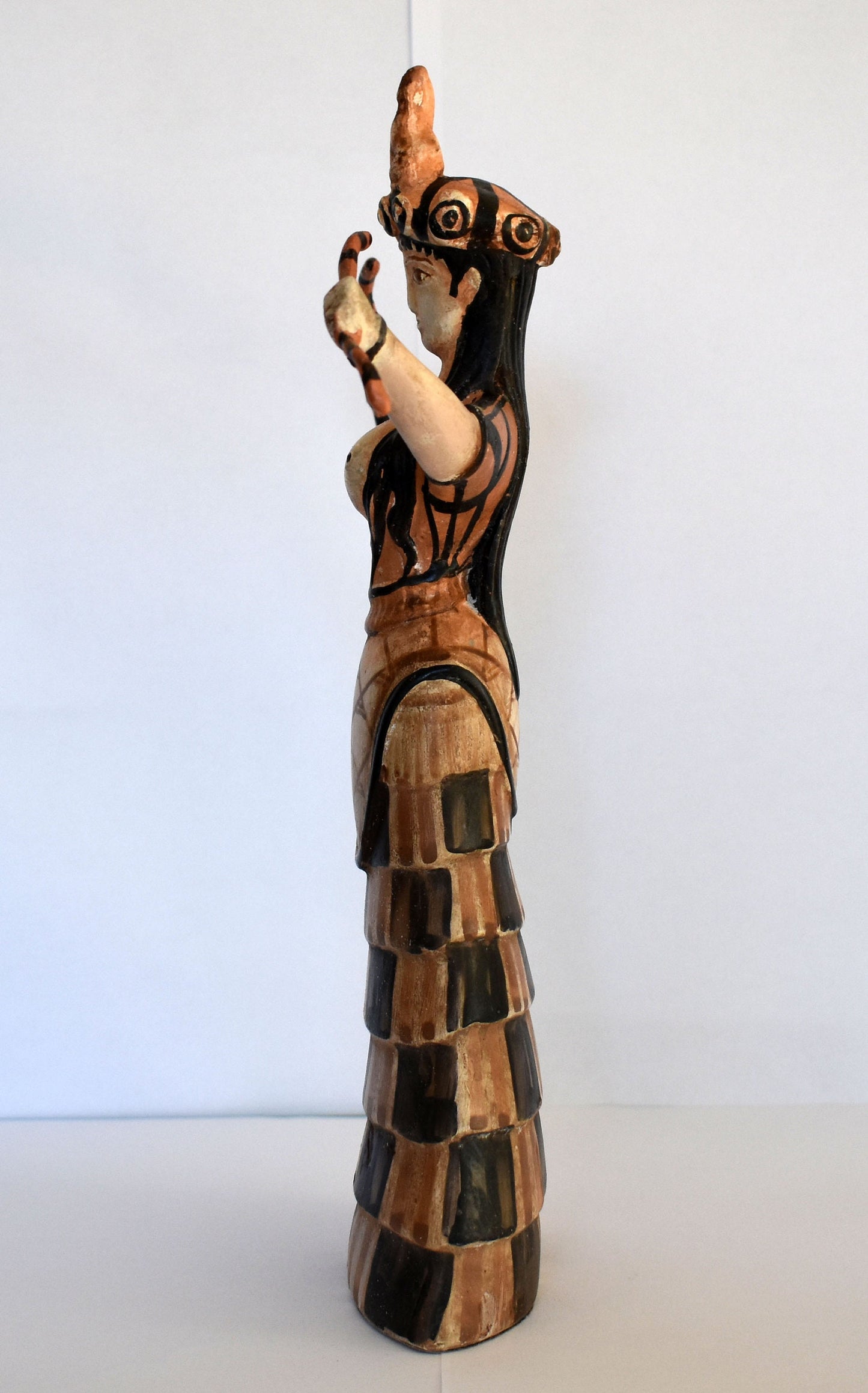 Minoan Snake Goddess - Chtonic Aspects - Symbol of the Underworld, Fertility, Sexuality - Bronze Age, Protector of Nature - Ceramic Artifact