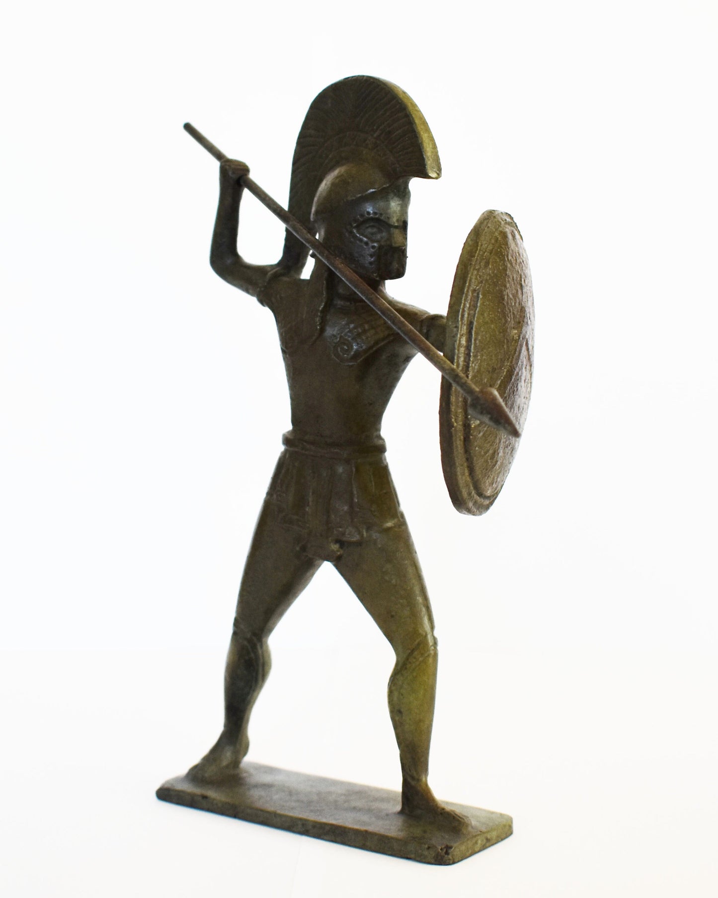 Leonidas - Spartan King - the Epic Battle of the 300 at Thermopylae - 480 BC - pure bronze statue