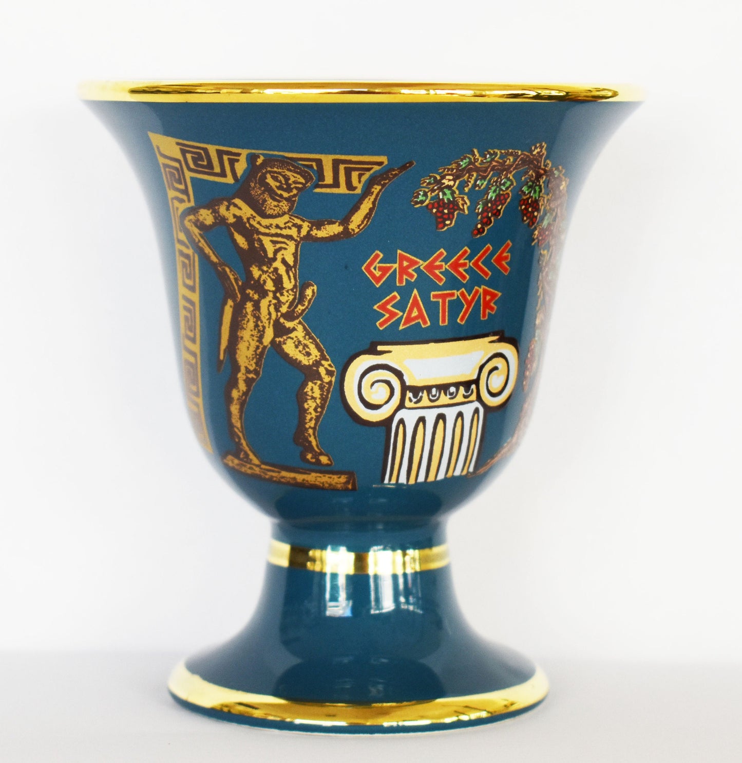 Pythagoras Cup - Fair Cup, Cup of Justice - Satyr -  Creature of the Wild, part Man and part Beast - Ceramic  - Handmade in Greece