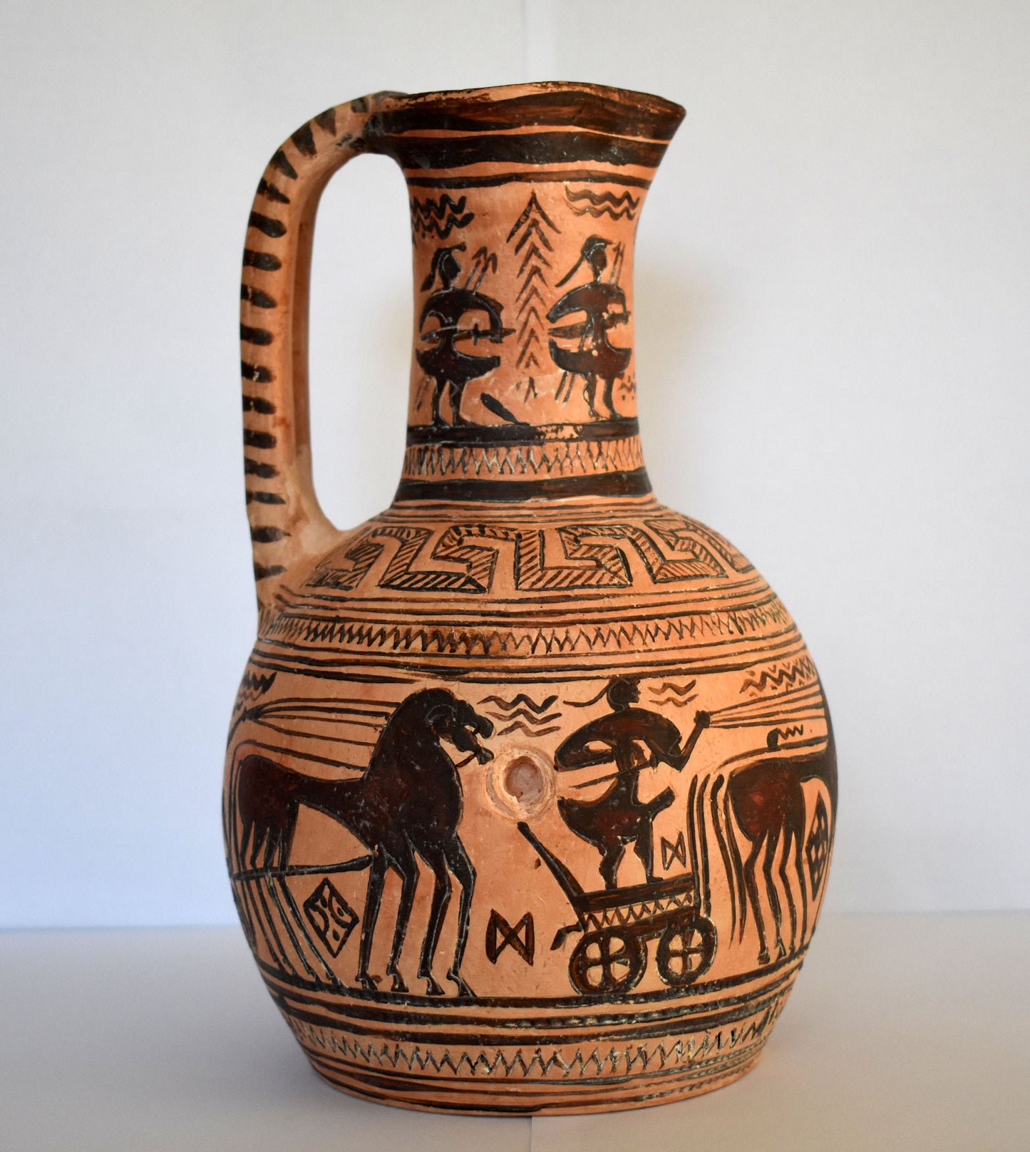 Psykter - Wine Cooler Vessel - Attic Geometric Period -  Part of the Ancient Greek Symposium - Reproduction - Ceramic Artifact