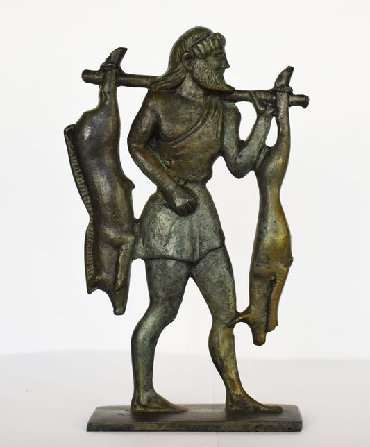 Odysseus after Hunting - Greek Hero from Homer's Odyssey - King of Ithaka - Museum Replica - pure Bronze Sculpture