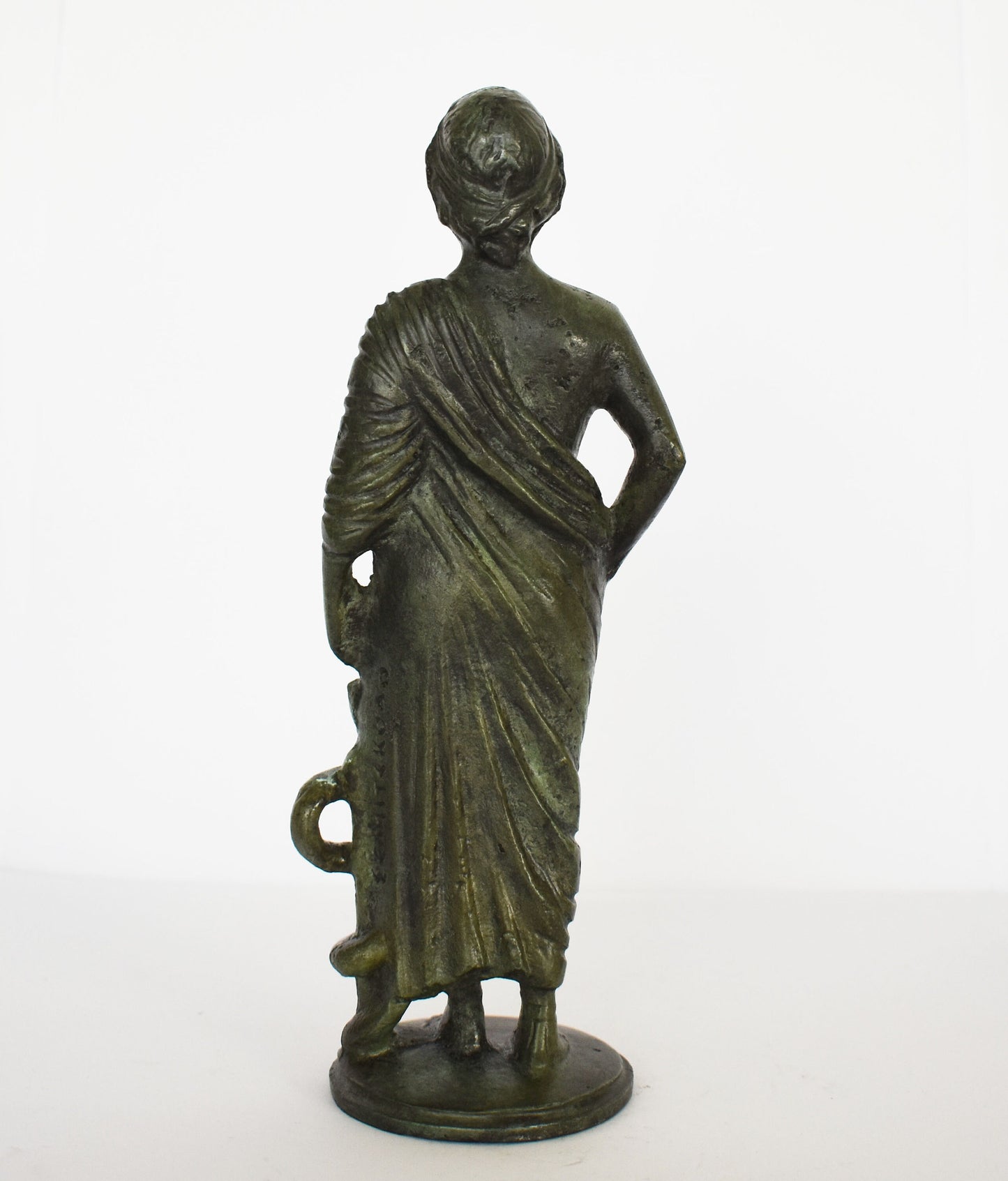 Asclepius - Ancient Greek God of Medicine, Healing, Doctors - Son of Apollo - Father of Hygeia, Iaso, Panacea, Aegle - pure bronze  statue