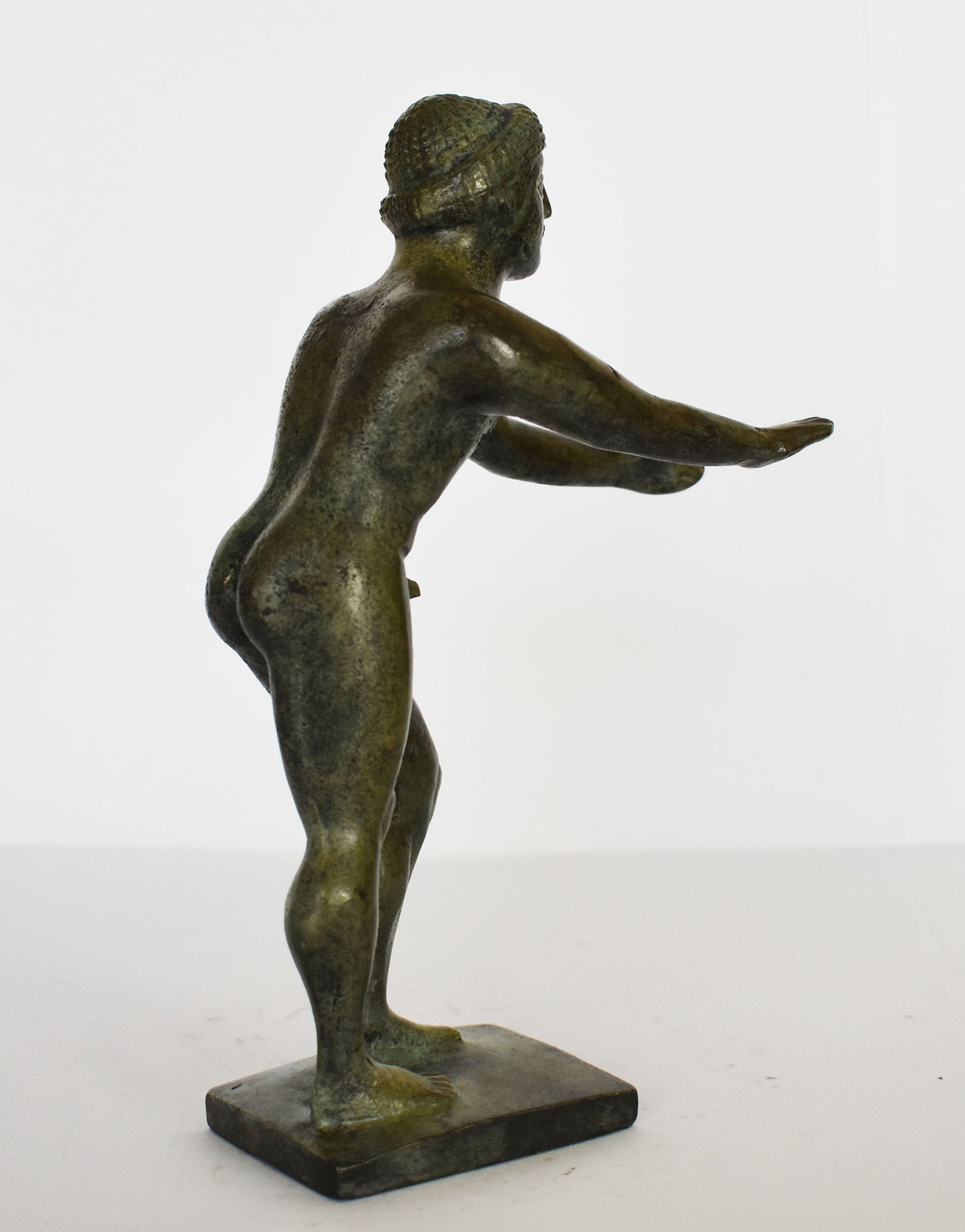 Jumper - Long jump Athlete - Pentathlon's Part - Ancient Greek Olympic Games - pure Bronze sculpture