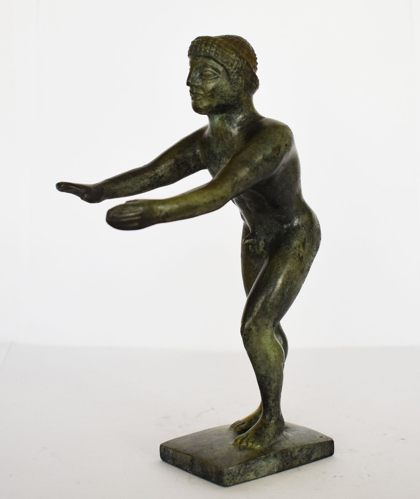 Jumper - Long jump Athlete - Pentathlon's Part - Ancient Greek Olympic Games - pure Bronze sculpture