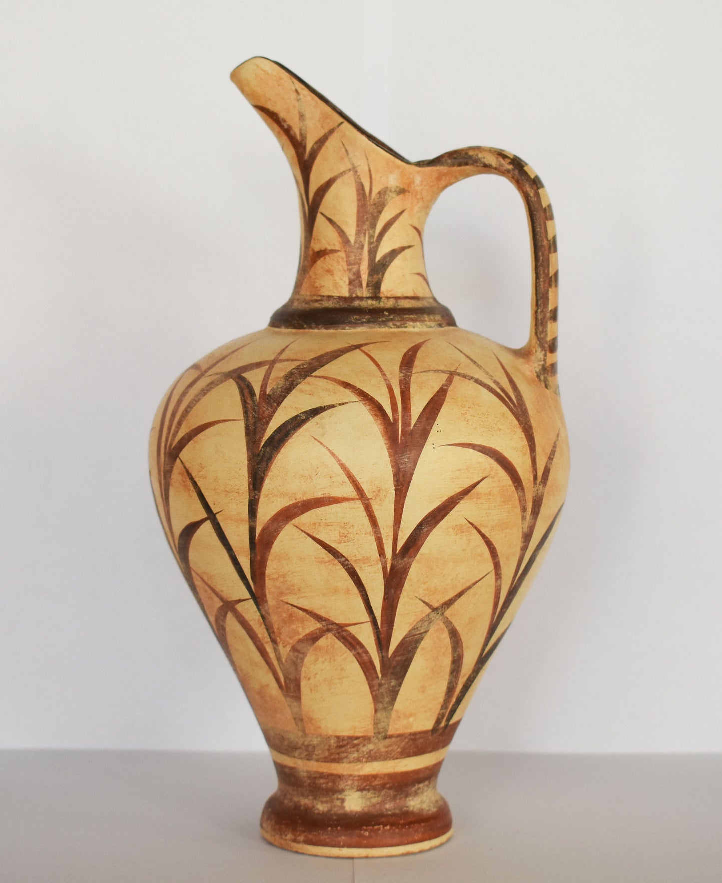Vessel with Floral Design - Minoan - Neopalatian Period - 1700 - 1380 BC - Small - Ceramic Vase