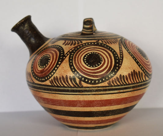 Vessel with Symbol of Eternity - Minoan - Akrotiri, Thera - 1700 BC - Small - Ceramic Vase