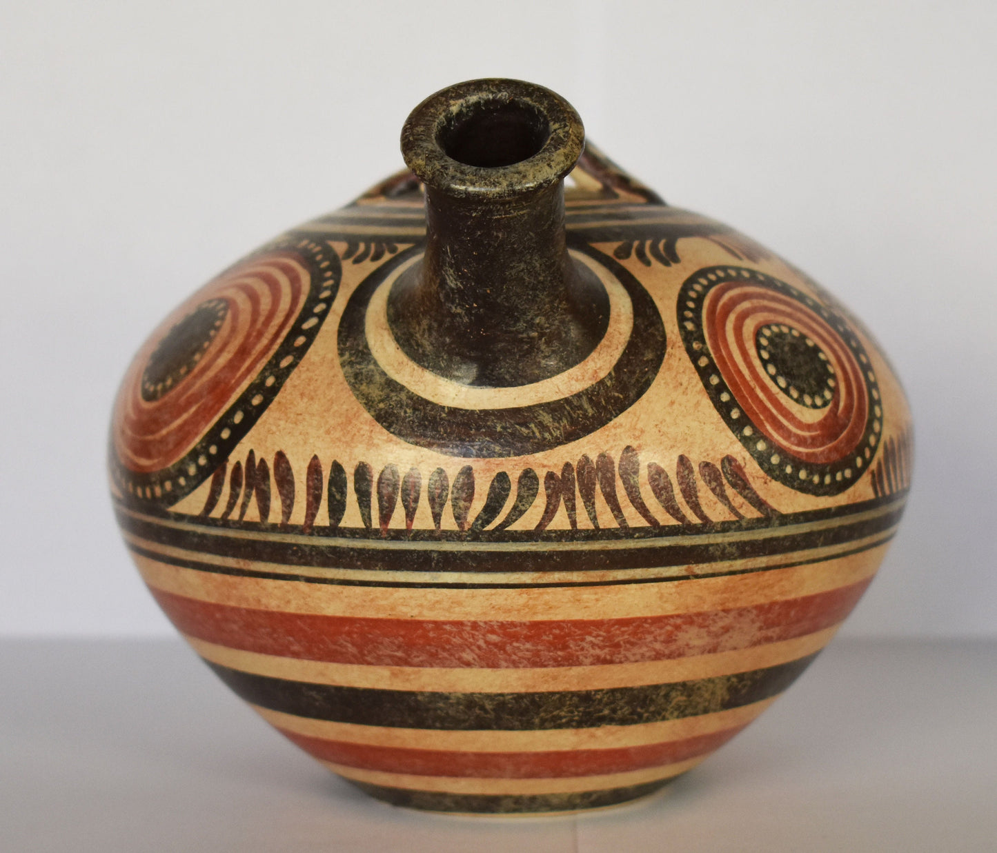 Vessel with Symbol of Eternity - Minoan - Akrotiri, Thera - 1700 BC - Small - Ceramic Vase