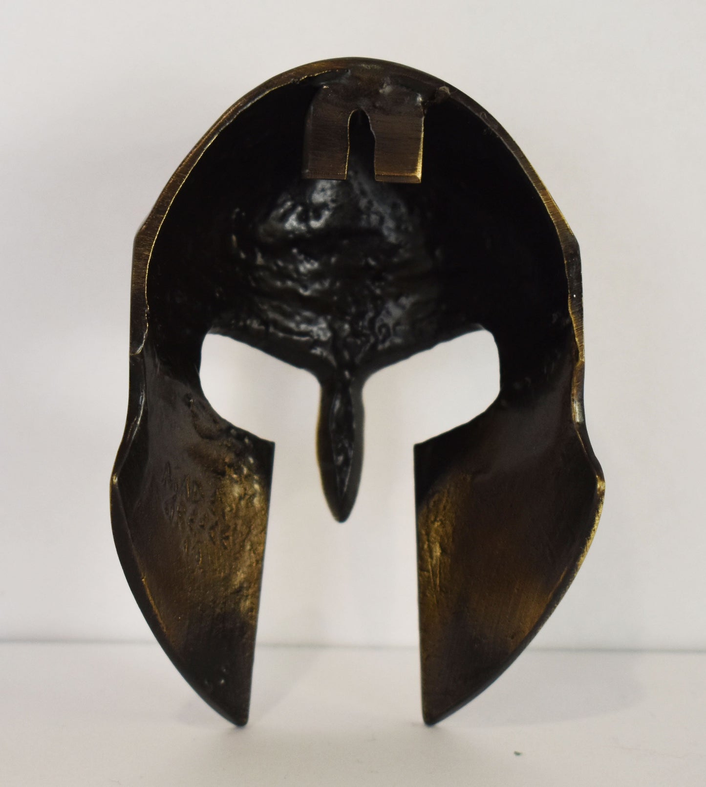 Leonidas Helmet - Spartan King - Leader of 300 against Persian Empire - Thermopylae - 480 BC - Wall Decoration -Small - pure bronze statue