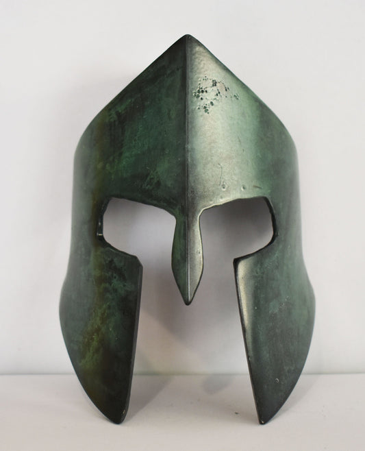 Leonidas Helmet - Spartan King - Leader of 300 - Thermopylae Battle - 480 BC - Wall Decoration - pure bronze statue