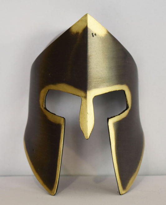 Leonidas Helmet - Spartan King - Leader of 300 - Thermopylae - 480 BC - Wall Decoration - pure bronze statue