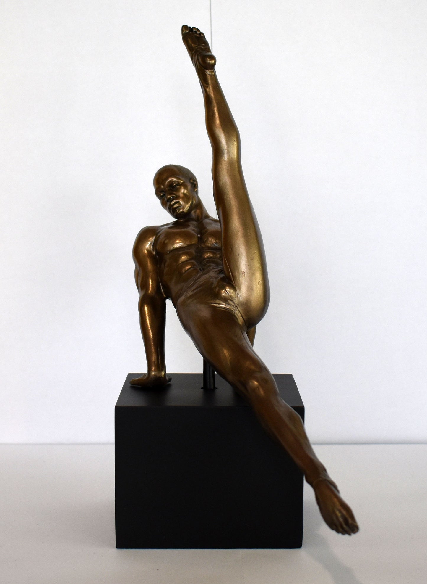 Naked Male Statue - We are bound soul to soul by life’s holiest laws;If I am an angel—why, you are the cause - Cold Cast Bronze Resin