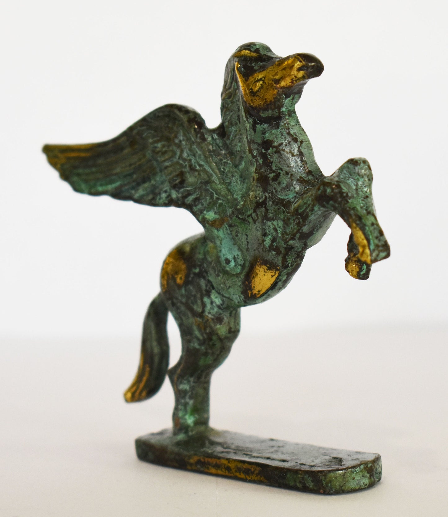 Pegasus - Mythical Immortal Winged Divine Horse - Bellerophon defeats Chimera - Constellation - Small - pure Bronze Sculpture