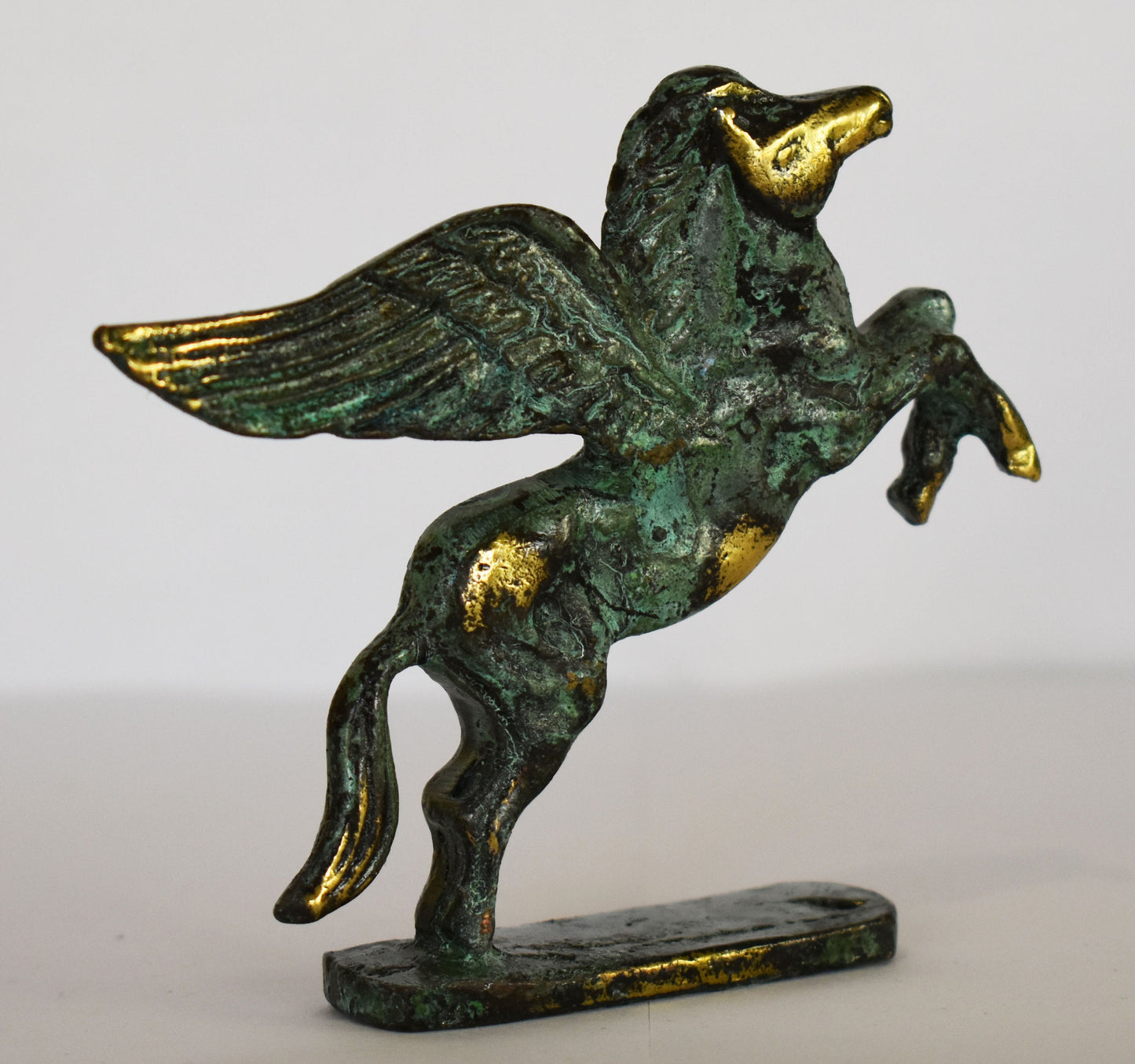 Pegasus - Mythical Immortal Winged Divine Horse - Bellerophon defeats Chimera - Constellation - Small - pure Bronze Sculpture