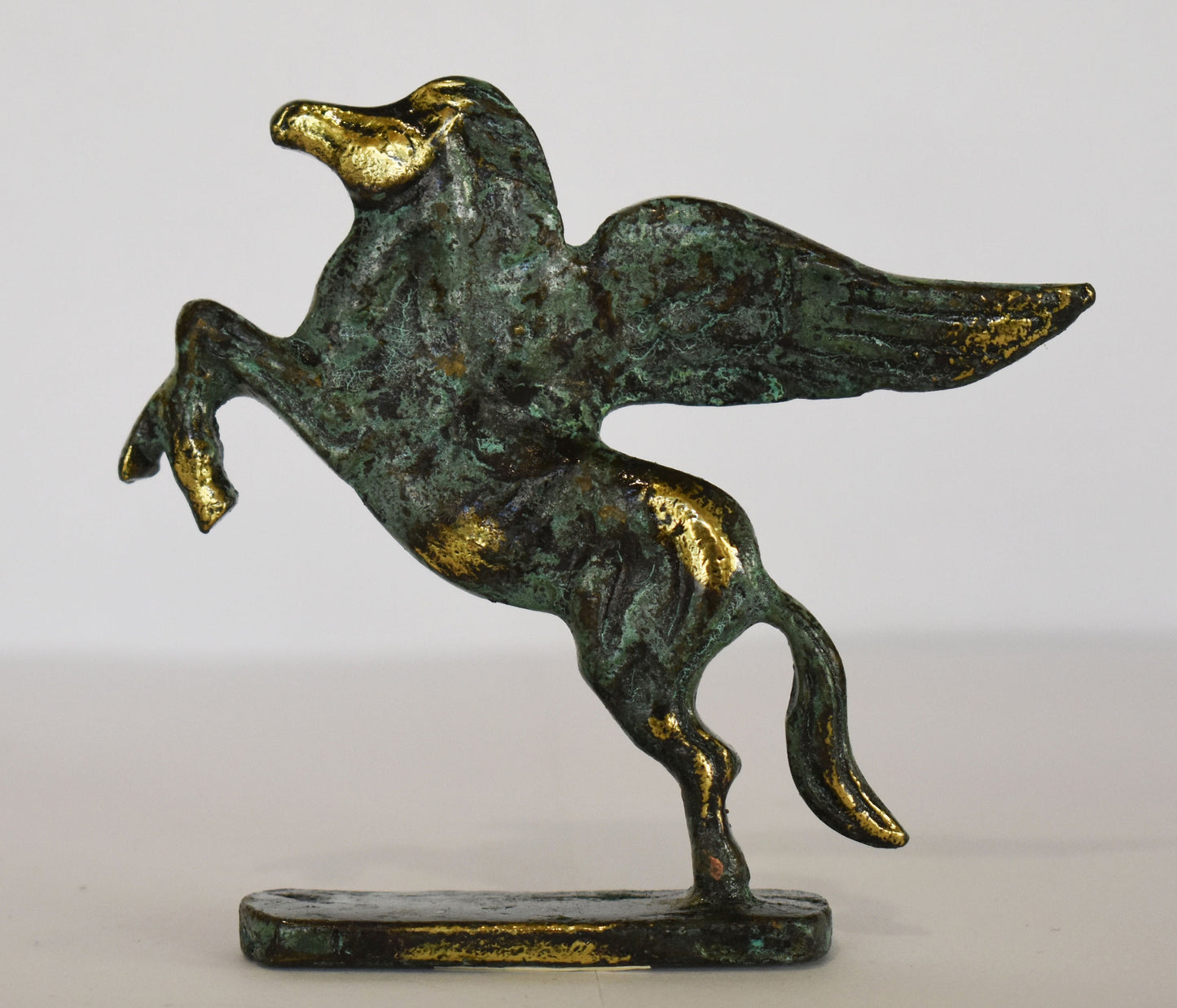 Pegasus - Mythical Immortal Winged Divine Horse - Bellerophon defeats Chimera - Constellation - Small - pure Bronze Sculpture