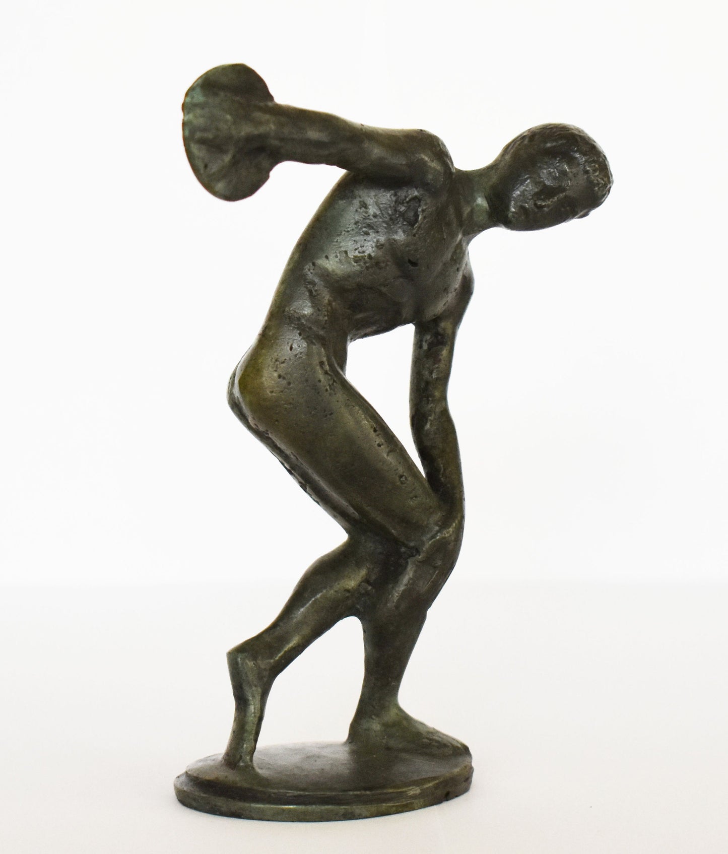 Discobolus of Myron - Discus Thrower - Creating angles of symmetry, and the values of the human body - pure Bronze Sculpture