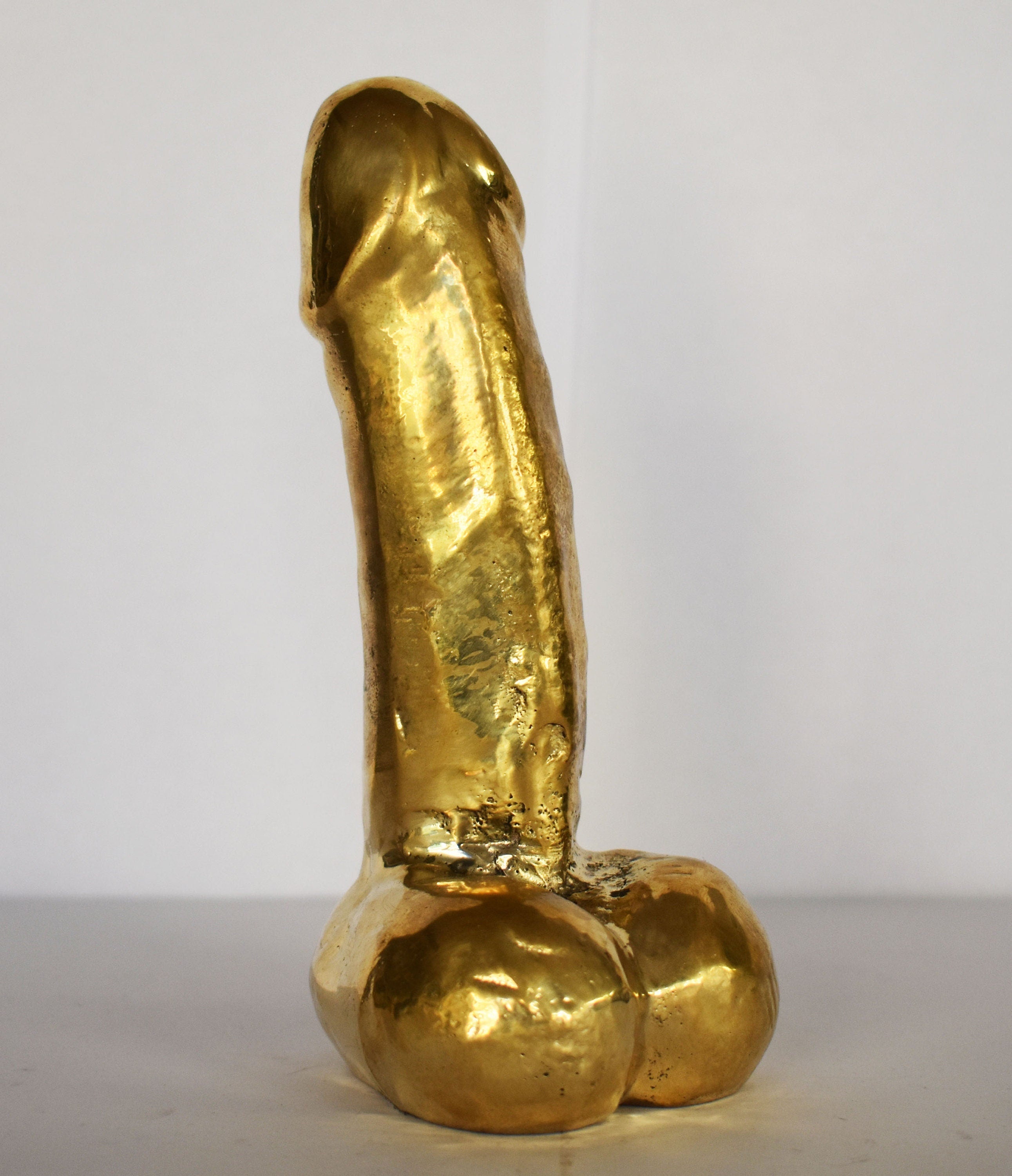 Ancient Greek Phallus - Symbol of Good Fortune, Protected People and Sent Away Evil - pure bronze statue