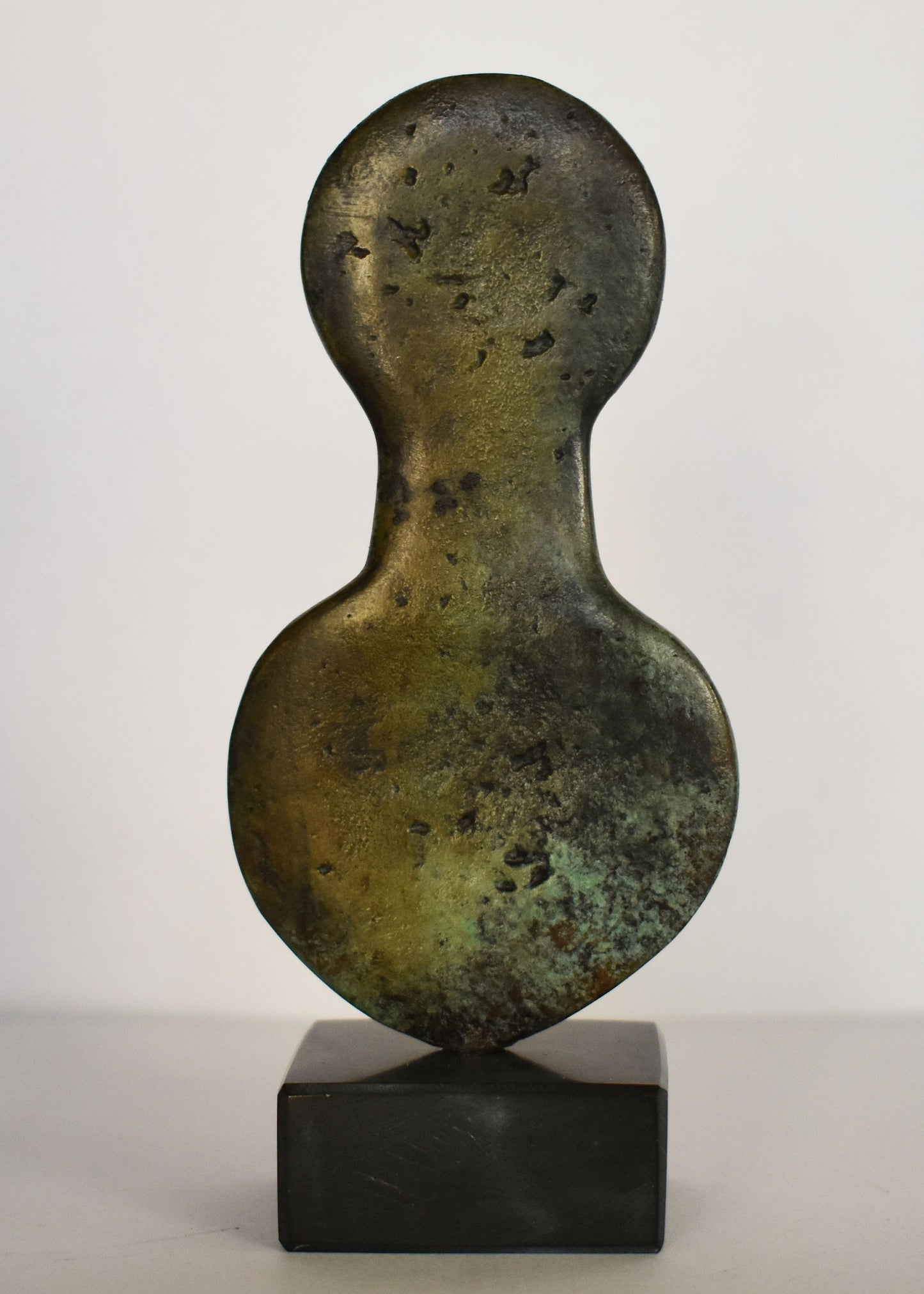 Violin-shaped Idol - Figure from Keros island - Miniature - pure Bronze  statue