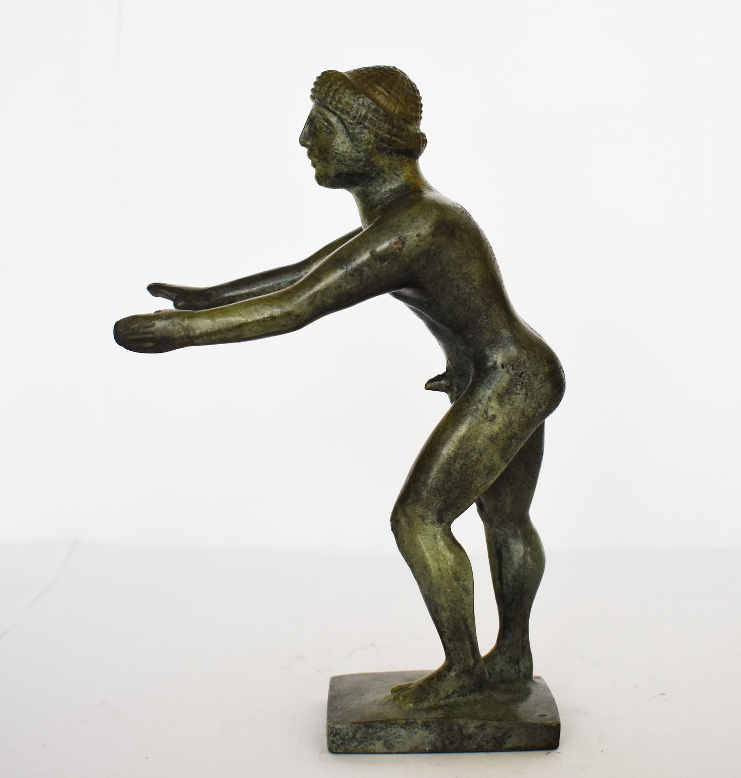 Jumper - Long jump Athlete - Pentathlon's Part - Ancient Greek Olympic Games - pure Bronze sculpture