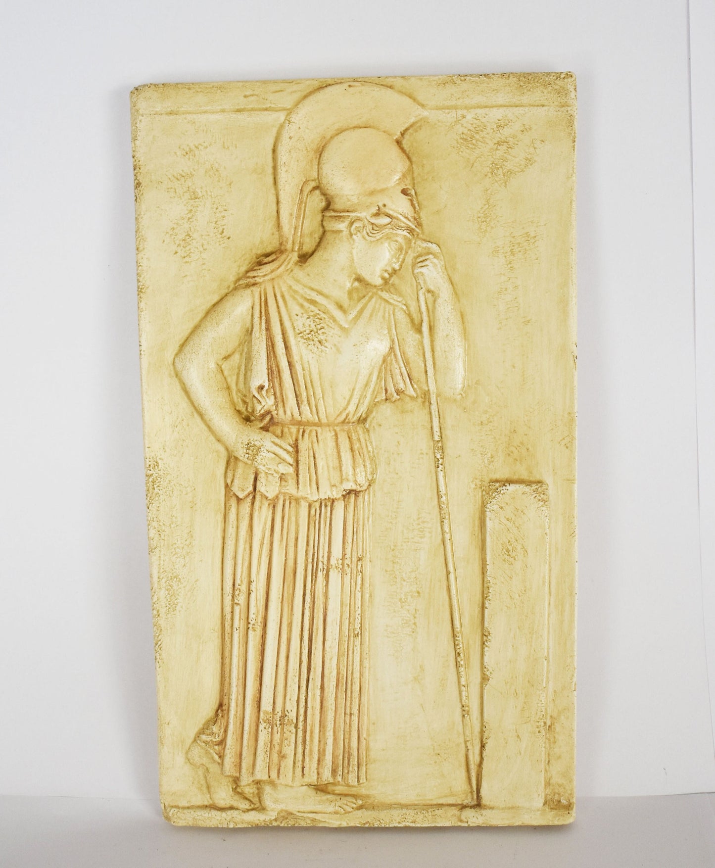 Relief of the Pensive Athena - Athens, 460 BC - Acropolis Museum - Reproduction - Casting Stone