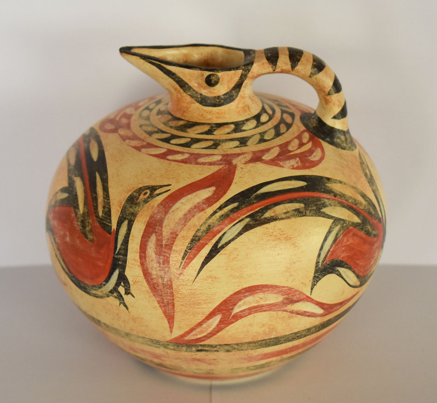 Vessel with Bird - Minoan - Akrotiri, Thera - 1700 BC - Small - Ceramic Vase