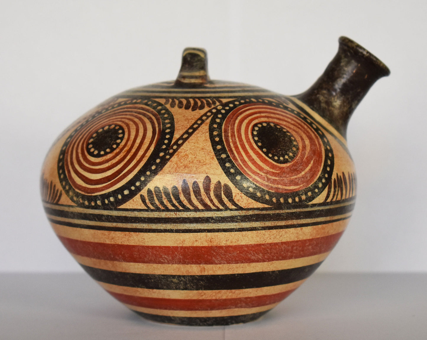 Vessel with Symbol of Eternity - Minoan - Akrotiri, Thera - 1700 BC - Small - Ceramic Vase