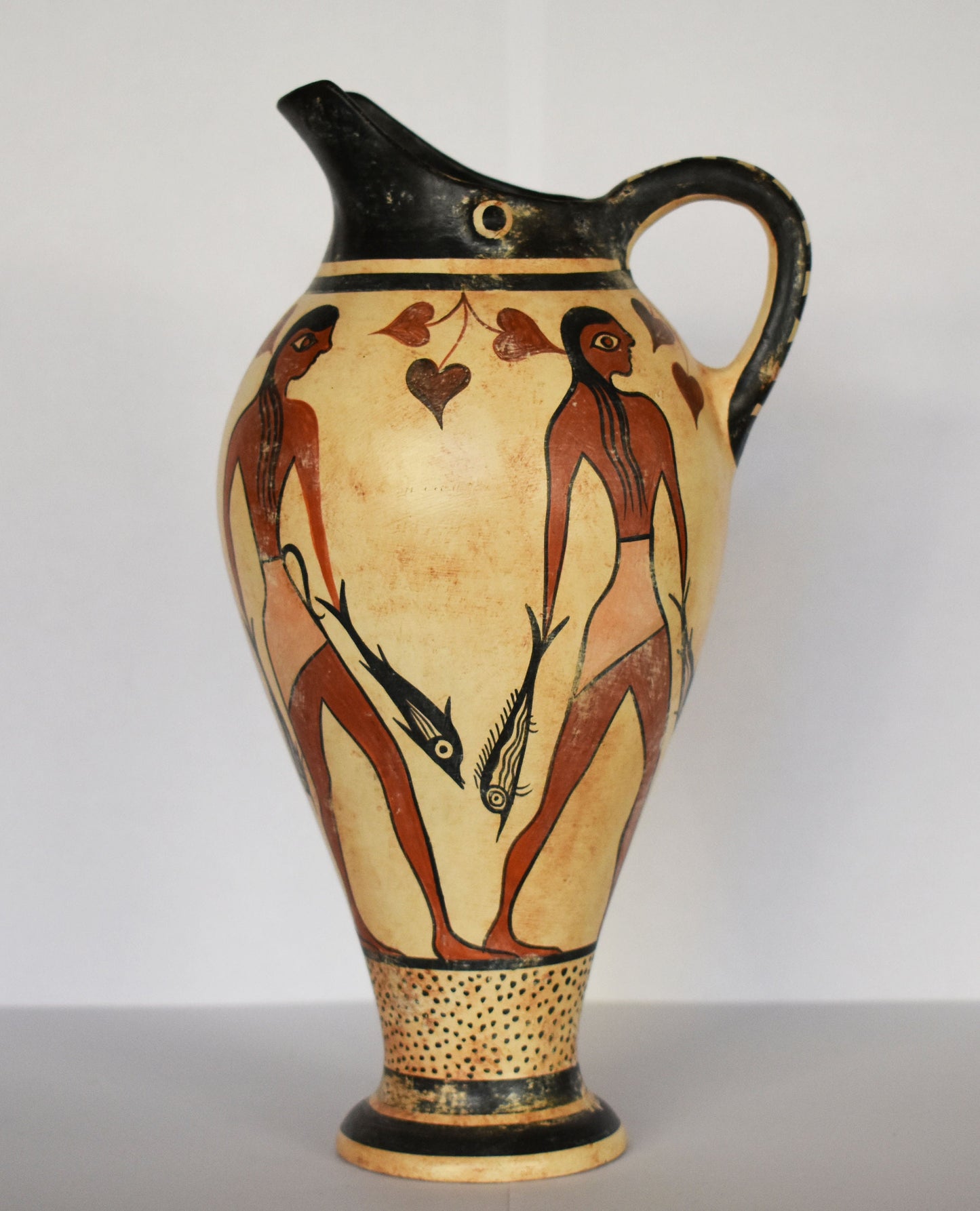 Vessel with Fisherman - Minoan - Phylakopi, Milos island- 1600 B.C. - Ceramic Vase