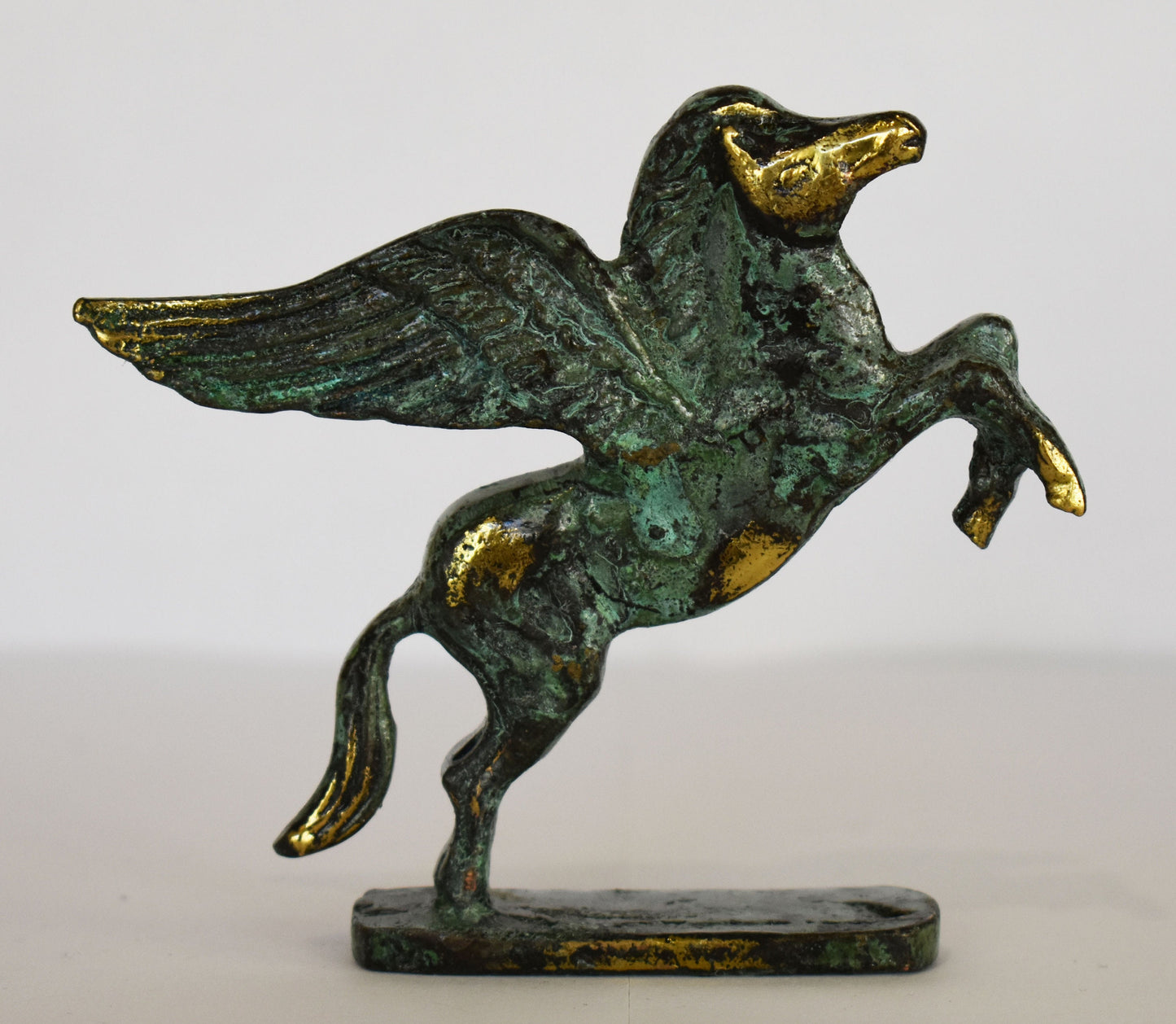 Pegasus - Mythical Immortal Winged Divine Horse - Bellerophon defeats Chimera - Constellation - Small - pure Bronze Sculpture