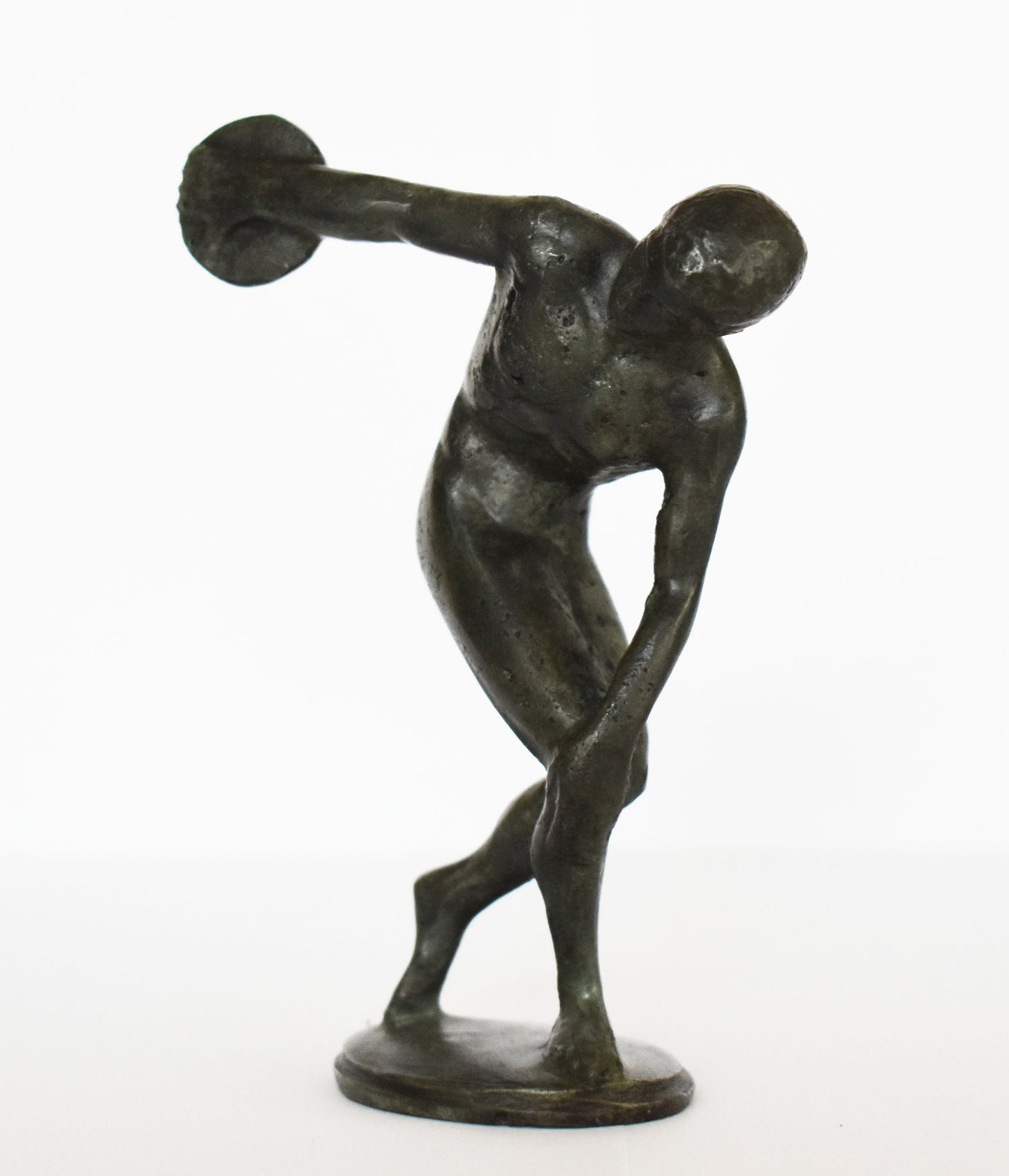 Discobolus of Myron - Discus Thrower - Creating angles of symmetry, and the values of the human body - pure Bronze Sculpture