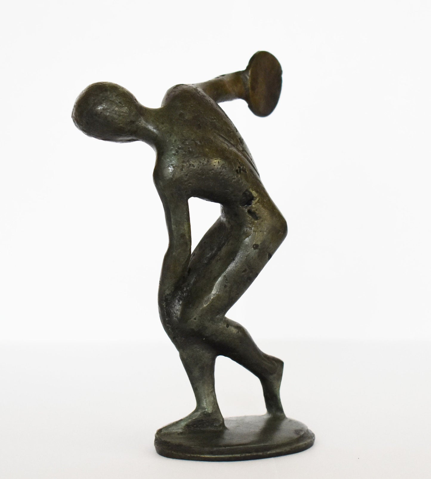 Discobolus of Myron - Discus Thrower - Creating angles of symmetry, and the values of the human body - pure Bronze Sculpture