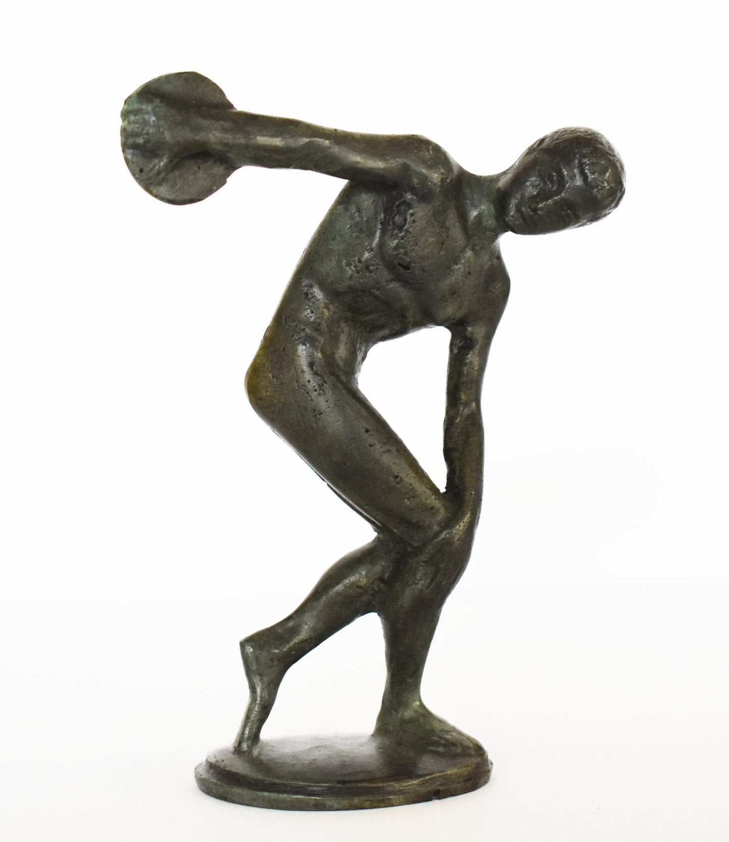 Discobolus of Myron - Discus Thrower - Creating angles of symmetry, and the values of the human body - pure Bronze Sculpture