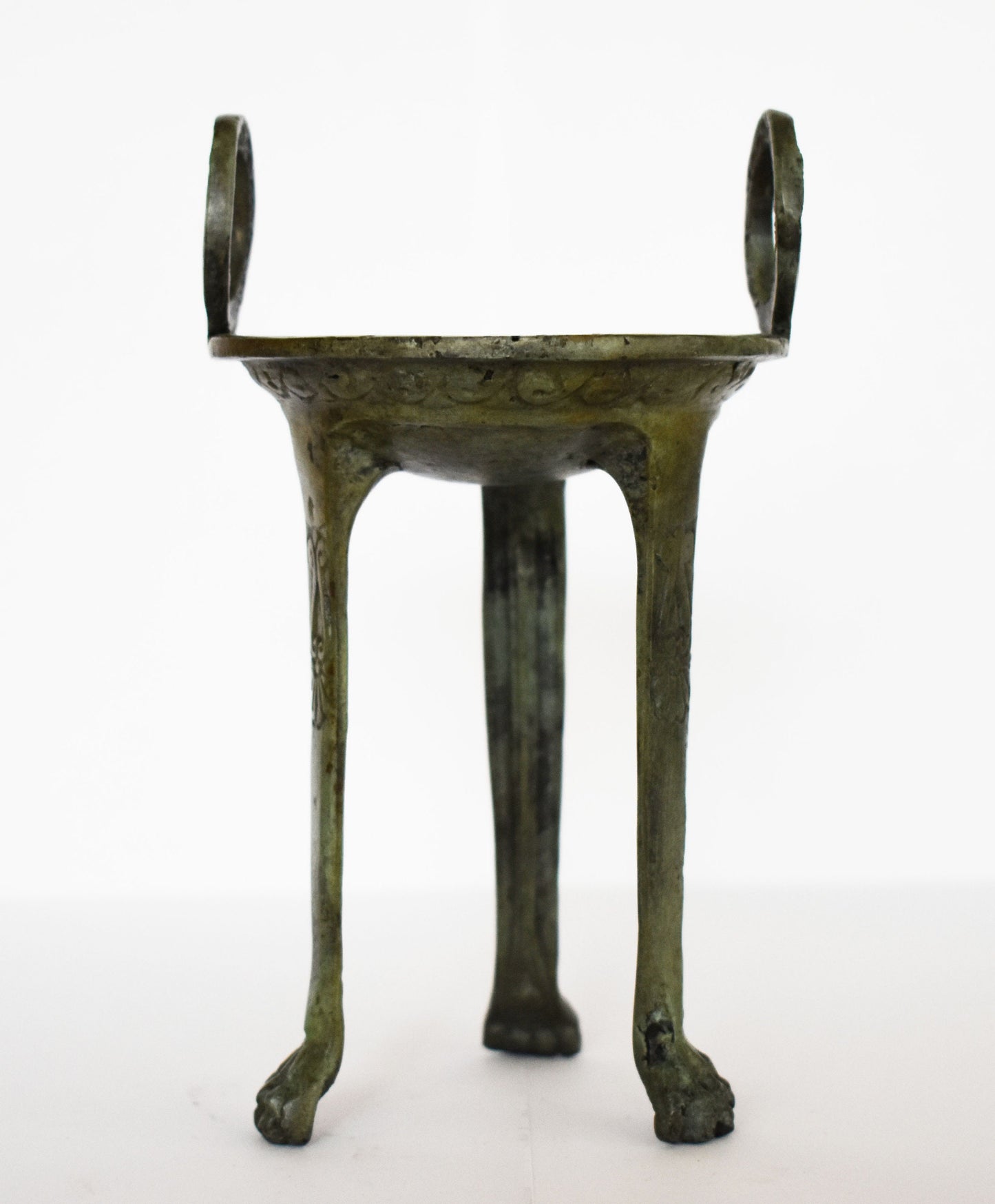 Sacrificial Tripod - Religious Furniture - Offerings or other Ritual Procedures - Small - pure Bronze  artifact