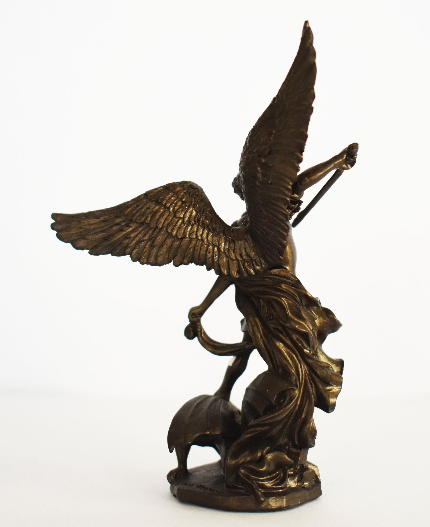 Archangel Michael - Leader of God's Armies against Satan's Forces - Miniature - Cold Cast Bronze Resin