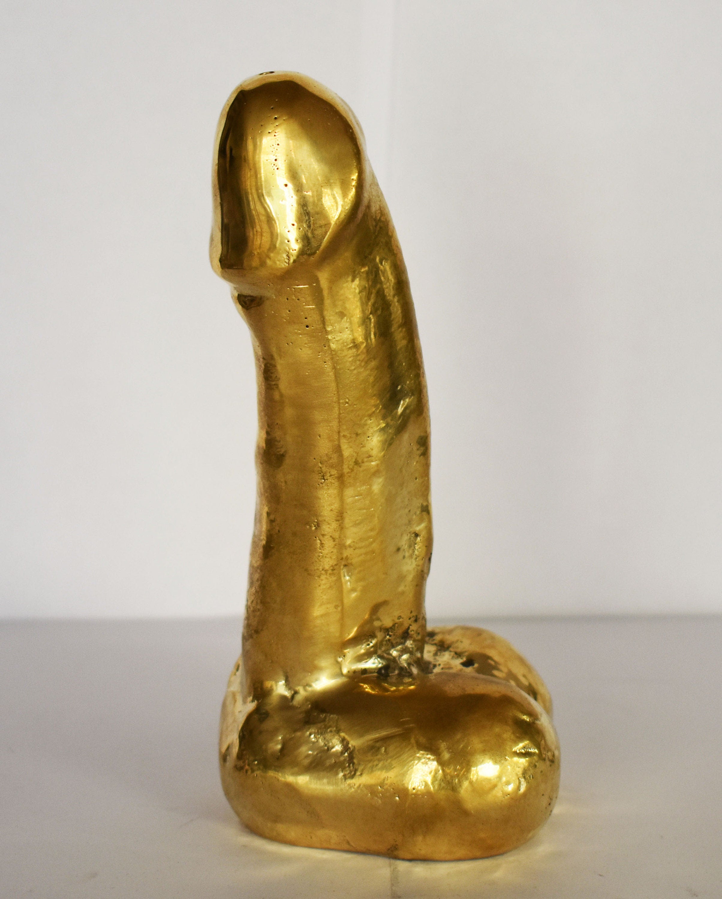 Ancient Greek Phallus - Symbol of Good Fortune, Protected People and Sent Away Evil - pure bronze statue