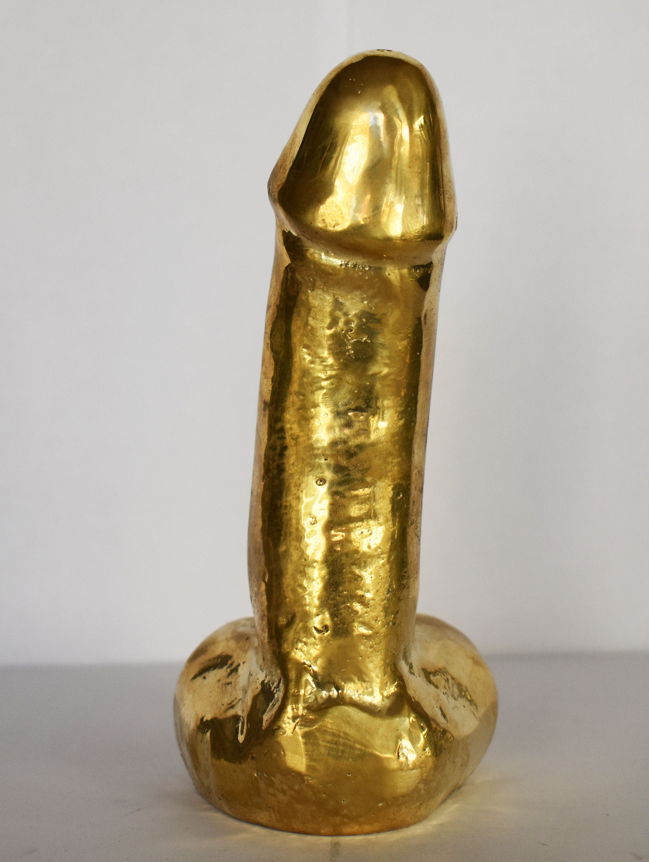 Ancient Greek Phallus - Symbol of Good Fortune, Protected People and Sent Away Evil - pure bronze statue