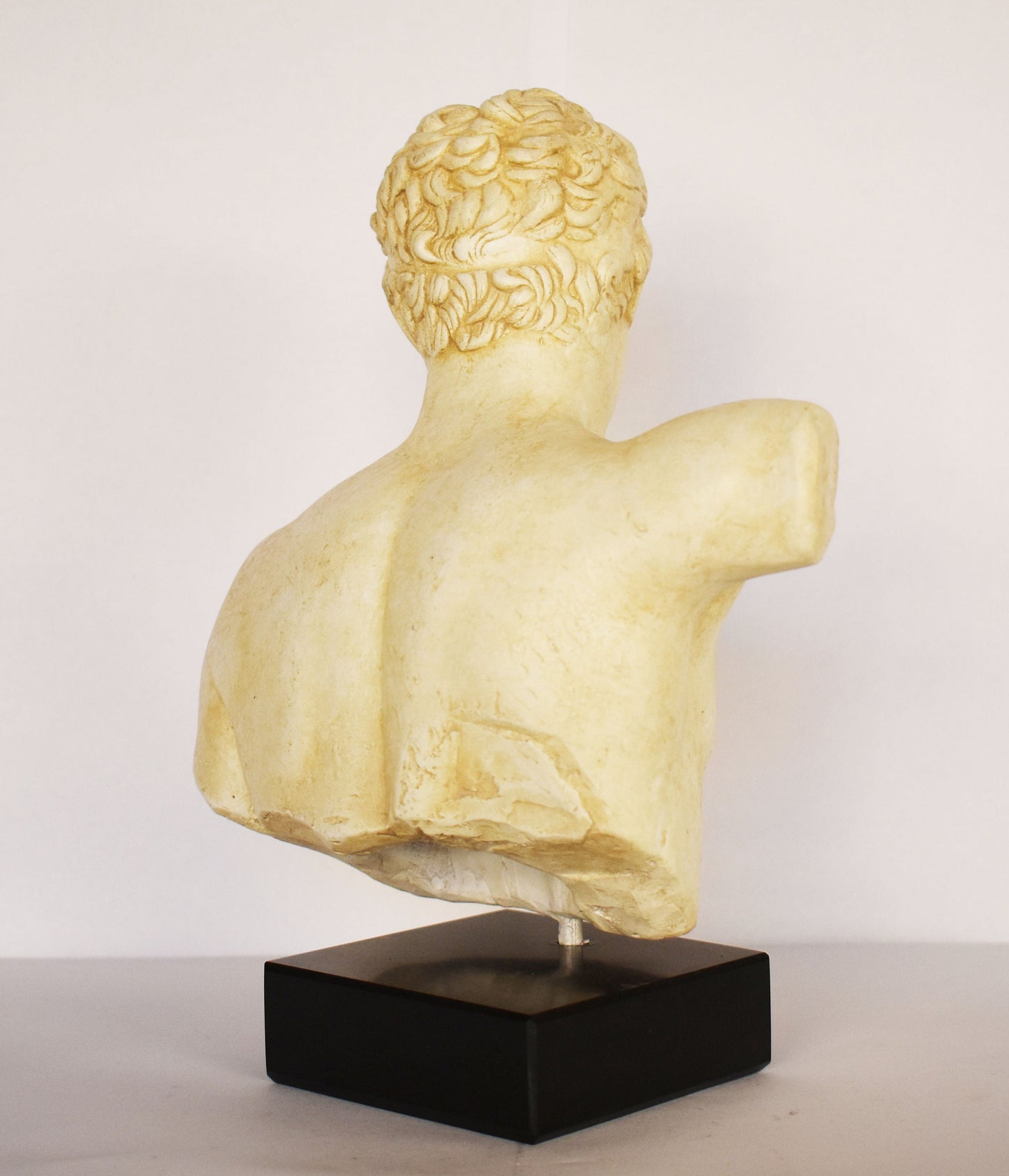 The Marathon Boy or Ephebe of Marathon - statue of a youth studying an object - Archaeological Museum of Athens - Reproduction - Head Bust