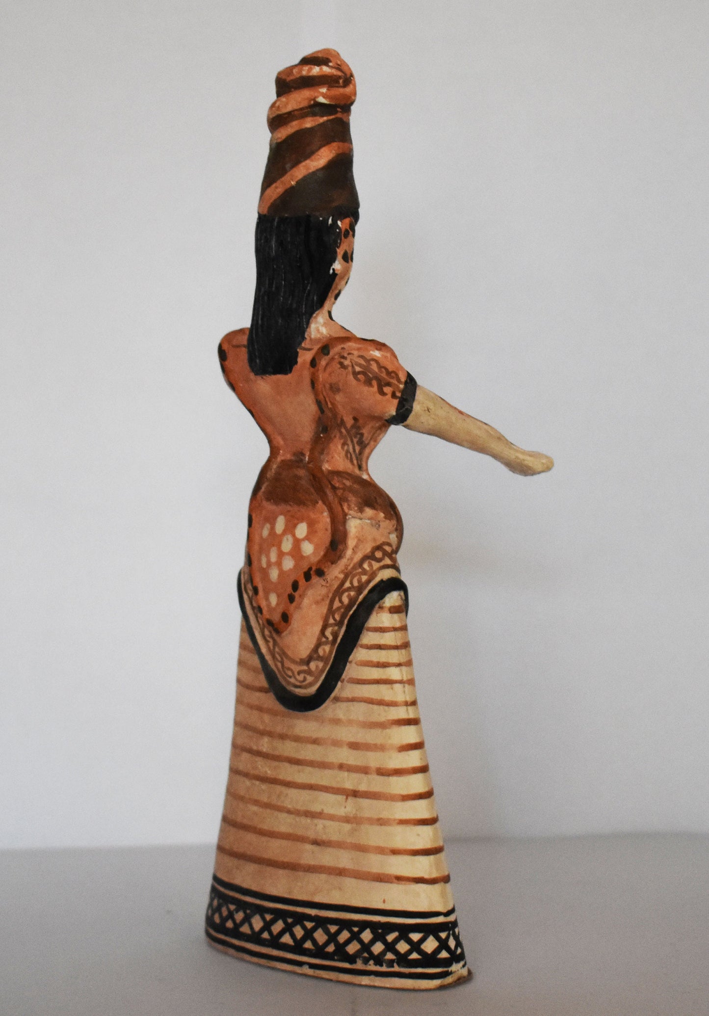 Snake Goddess - Chtonic Aspects - Symbol of the Underworld, Fertility and Sexuality - Bronze Age - Minoan Civilization - Ceramic Artifact