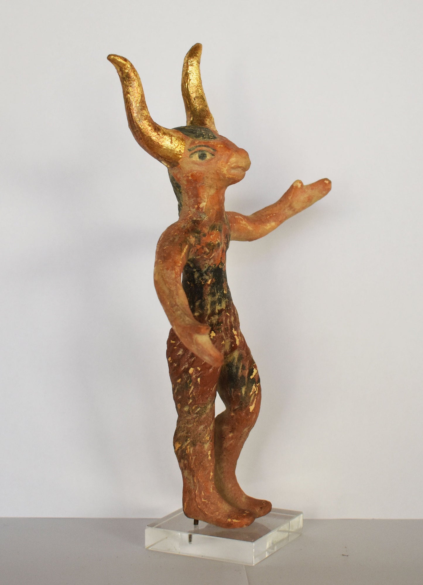 Minotaur - Mythical Creature, Half-Man, Half-Bull - Fierce and Very Strong - Labyrinth, King Minos, Crete, Theseus - Ceramic Artifact