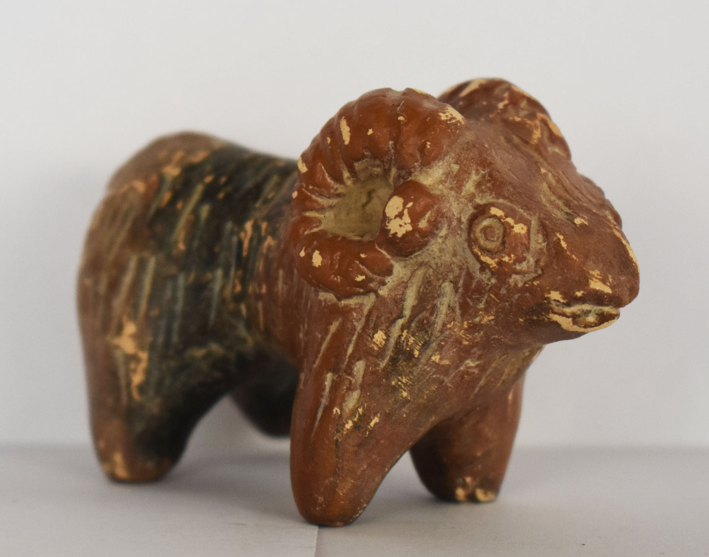 Bull figurine  -  Mycenaean - 1100 BC - Symbol of Rebirth, Wealth and Abundance - Miniature - Museum Reproduction - Ceramic Artifact