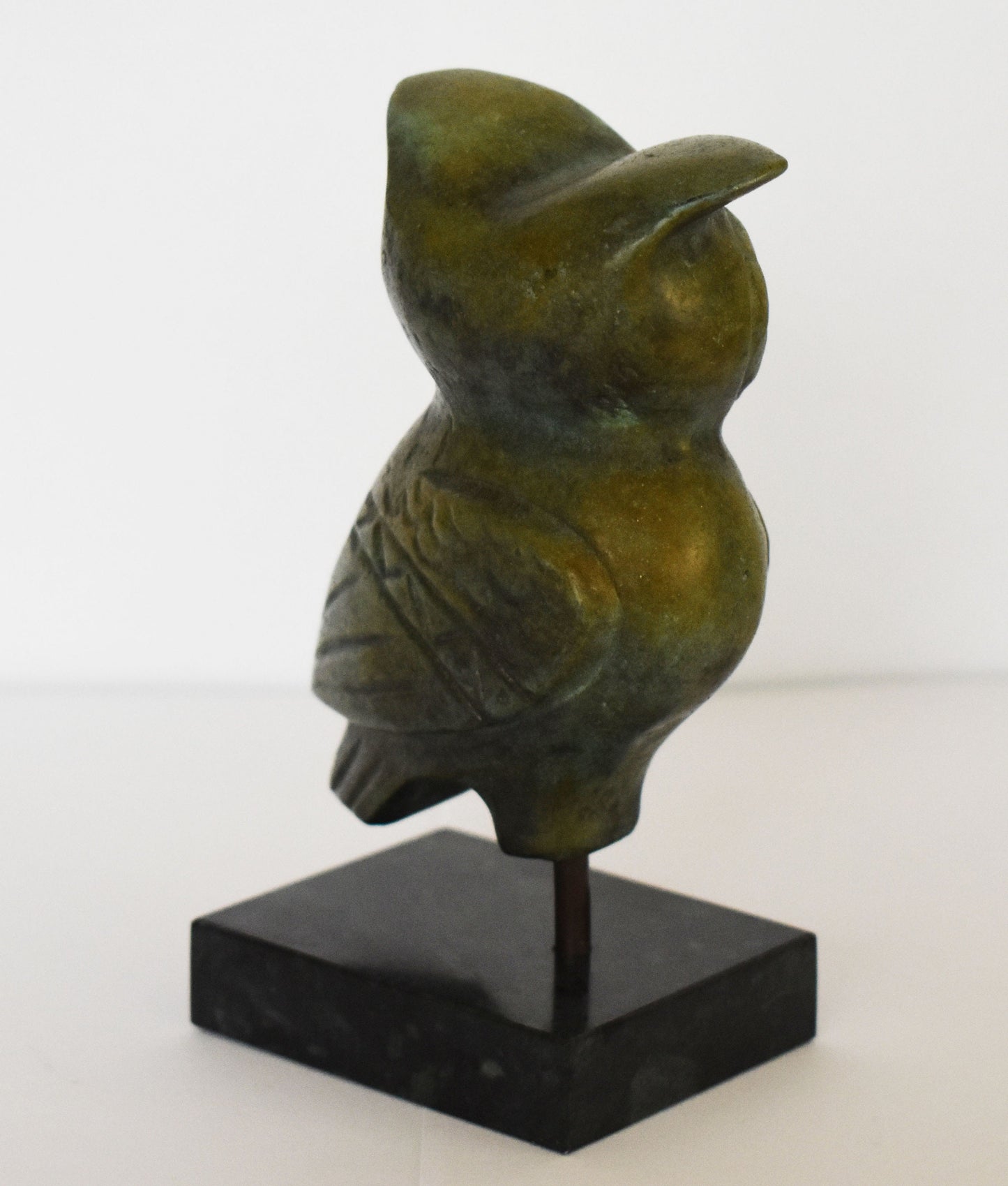 Owl of Wisdom and Intelligence - Small - Symbol of Goddess Athena Minerva - Ancient Greece - pure bronze  statue
