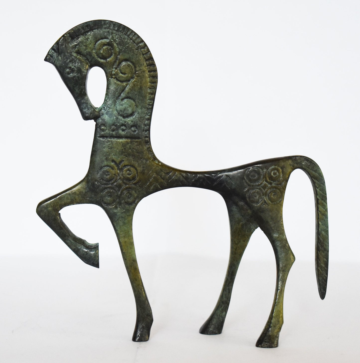 Greek Horse - Ancient - Symbol of Wealth and Prosperity- Small - Pure Bronze Statue