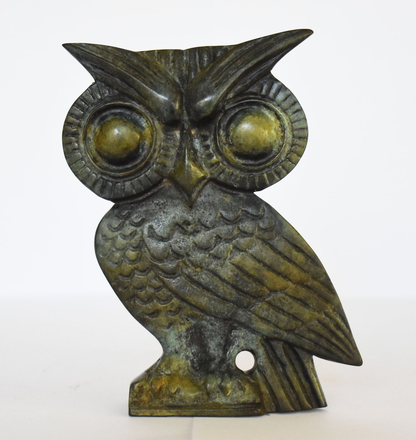 Owl of Wisdom and Intelligence - Symbol of Goddess Athena Minerva - change, transformation, intuitive development, good luck - Bronze