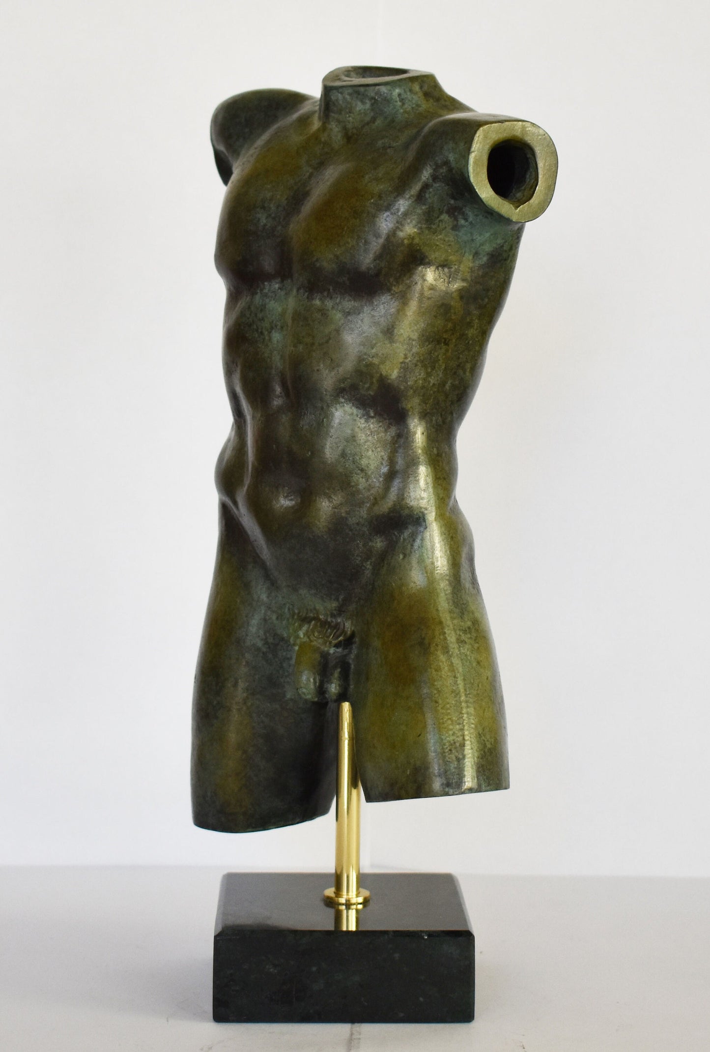 Naked Male Headless Body - Erotic Art - I want to eat the sunbeam flaring in your lovely body - Perfection - Modern - Pure Bronze Statue