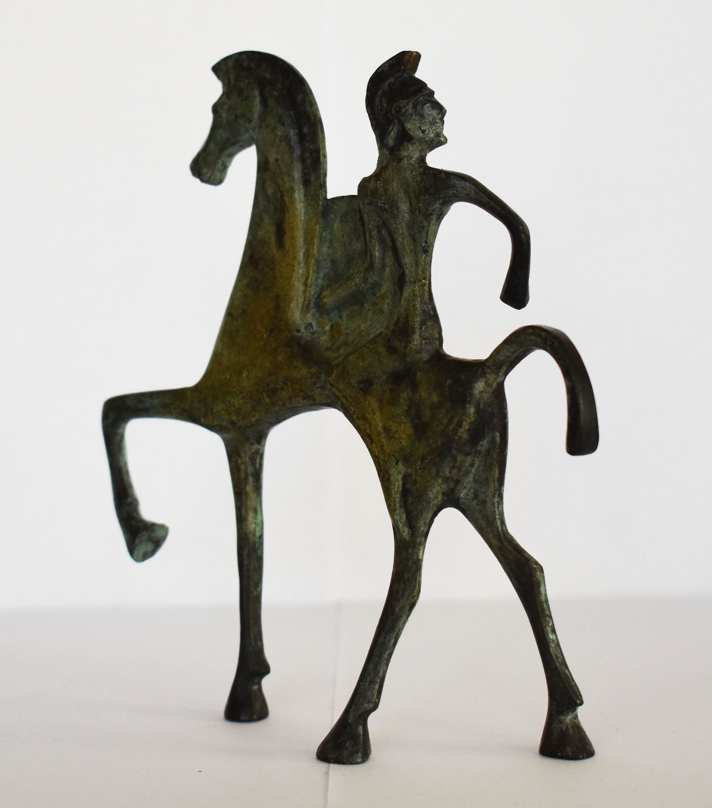 Ancient Greek Warrior on Horse - Battle of Marathon - Greco-Persian War - 490 BC - Pure Bronze Sculpture