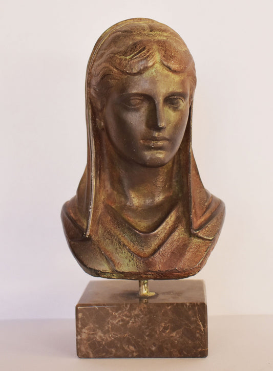 Olympias - 375–316 BC - Wife of Philip II - Mother of Alexander the Great - Replica - Bronze Color Effect - Head Bust