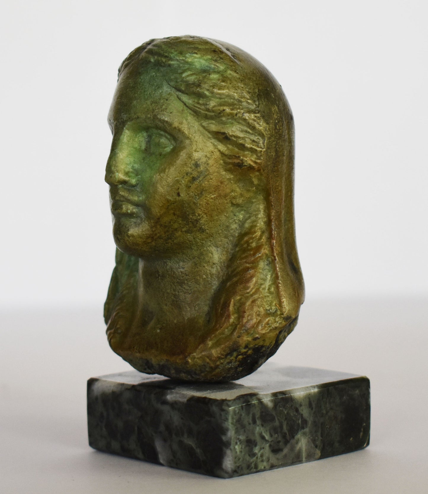 Hera Juno Head Bust - Greek Roman Goddess of Marriage, Women, Childbirth, and Family -Small -Pure Bronze Statue