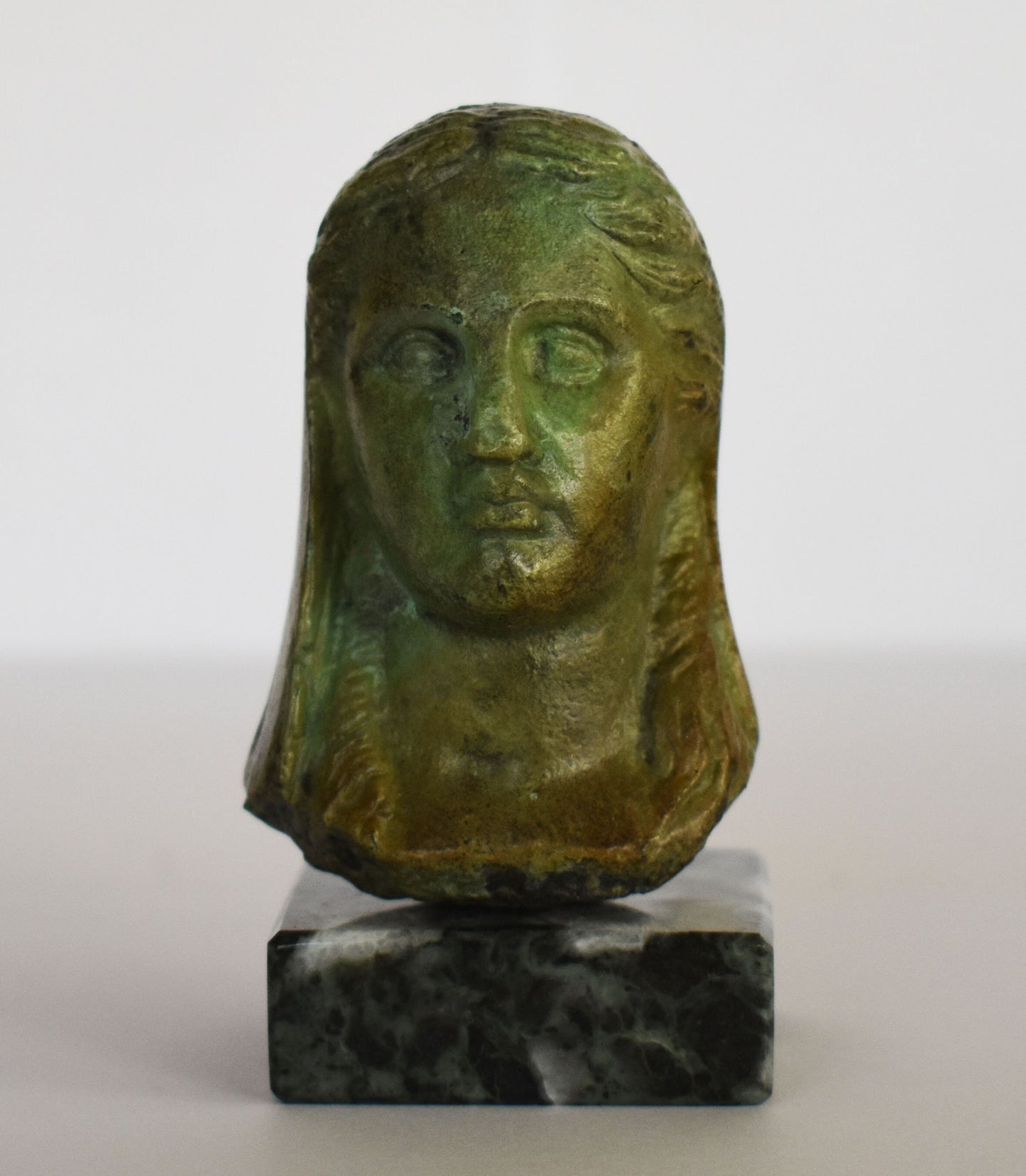 Hera Juno Head Bust - Greek Roman Goddess of Marriage, Women, Childbirth, and Family -Small -Pure Bronze Statue