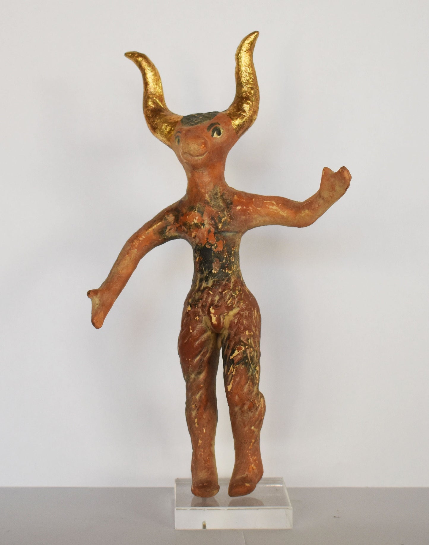 Minotaur - Mythical Creature, Half-Man, Half-Bull - Fierce and Very Strong - Labyrinth, King Minos, Crete, Theseus - Ceramic Artifact