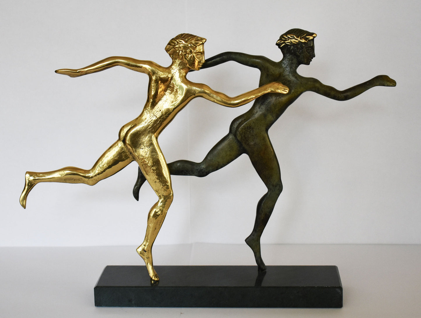 Runners - Ancient Greek Olympic Games - pure Bronze Sculpture